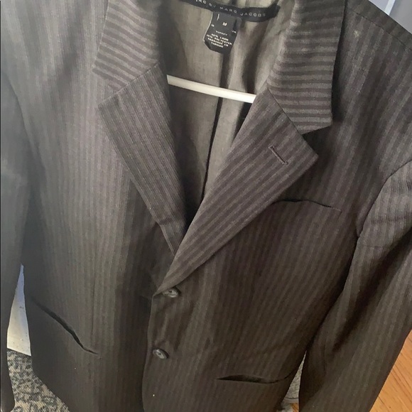 Marc by Marc Jacobs Grey Pin Striped Blazer - Picture 7 of 8